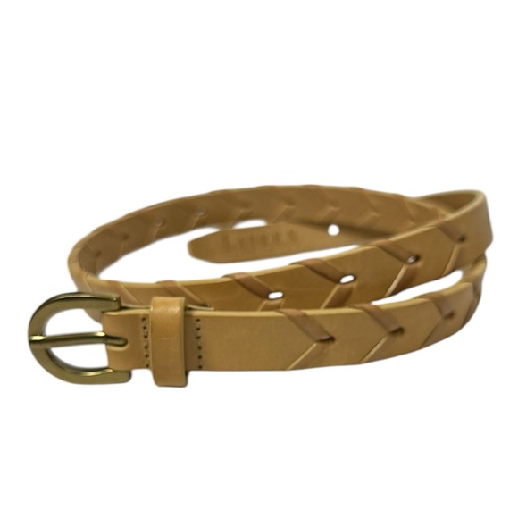 Lauren Ralph Lauren Accessories - Vintage Lauren Ralph Lauren leather narrow woven belt honey western size medium